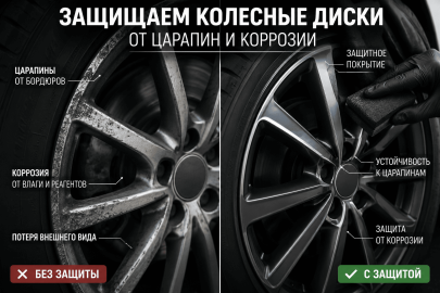  Защищаем колесные диски от царапин и коррозии.